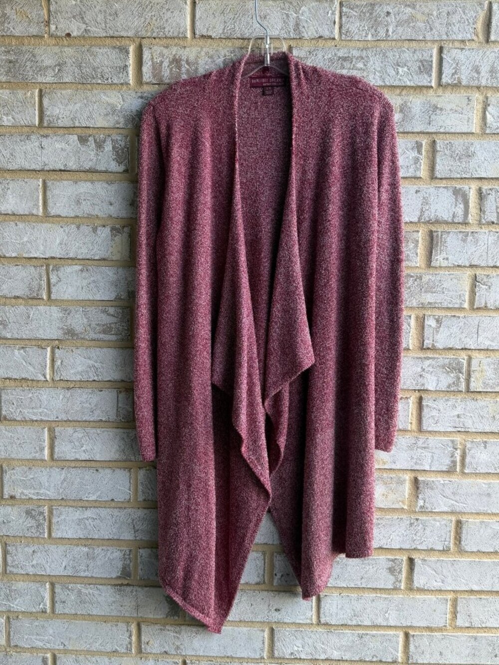 Barefoot Dream Bamboo Chic Lite Long Sleeve Burgundy Cardigan Sweater Size S/M.